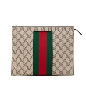 Gucci GG Supreme PVC Clutch Bag